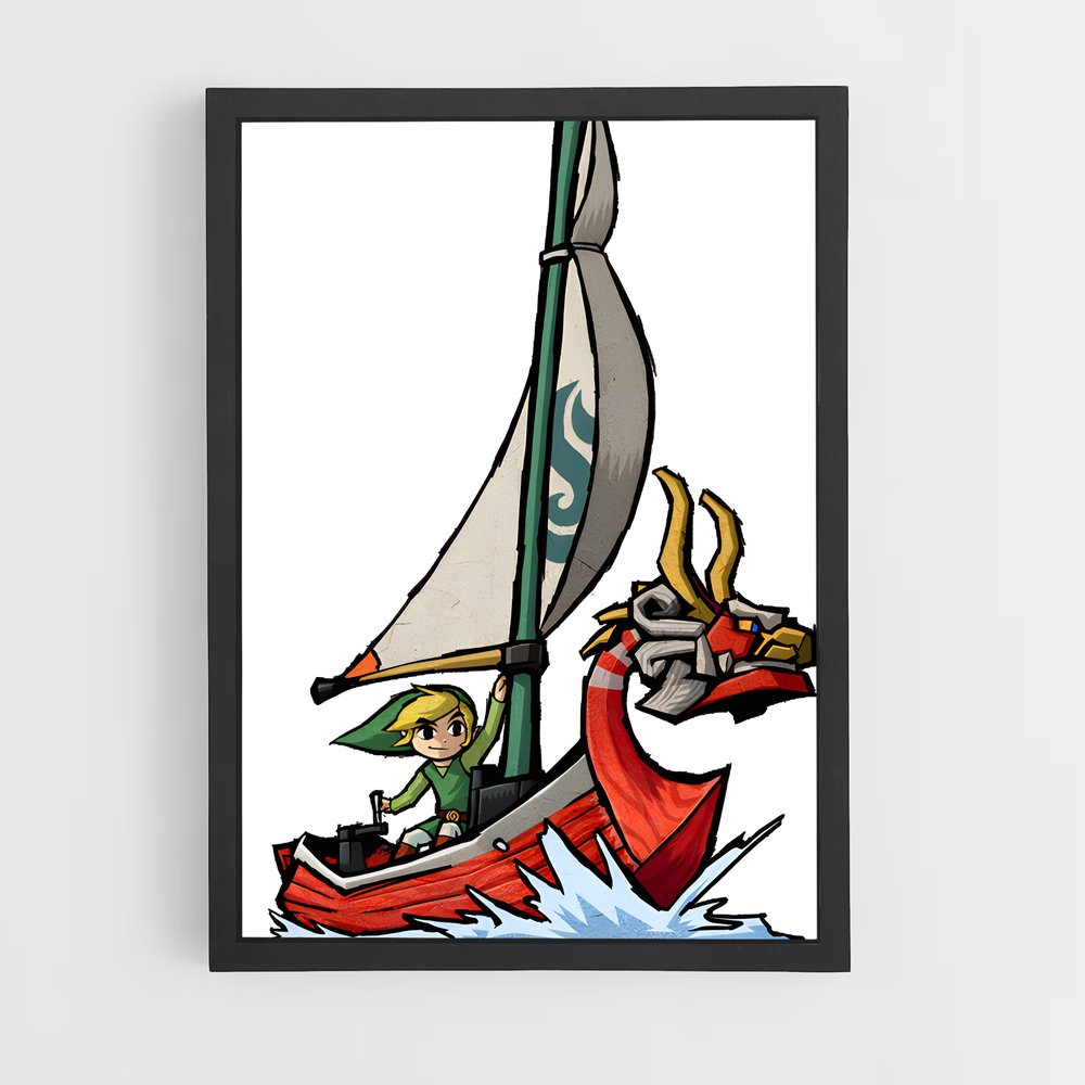 Poster Le Roi des Lions Rouges – affiche Zelda (vue 2)